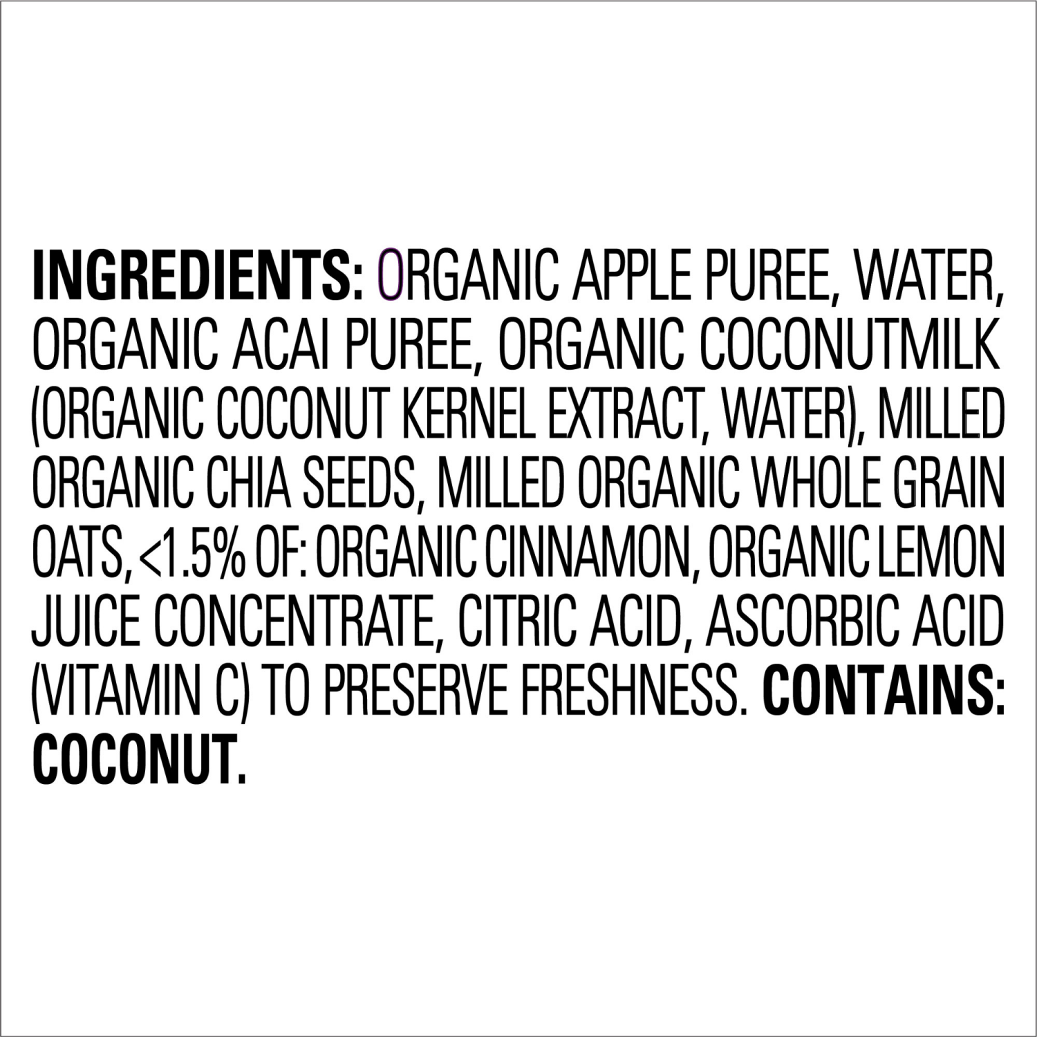 slide 3 of 8, Happy Tot Organics Super Morning Stage 4 Dairy Free Organic Apples, Acai, Coconut Milk, Millet & Cinnamon + Super Chia Pouch 4 oz UNIT, 3 oz