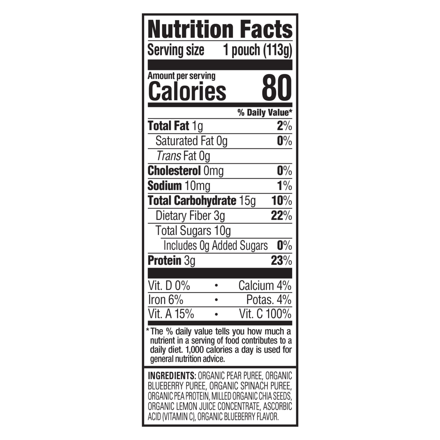 slide 5 of 8, Happy Baby Digestive Support Blends Organic Pears Blueberries Strawberries & Oats Pouch 4 oz, 4 oz