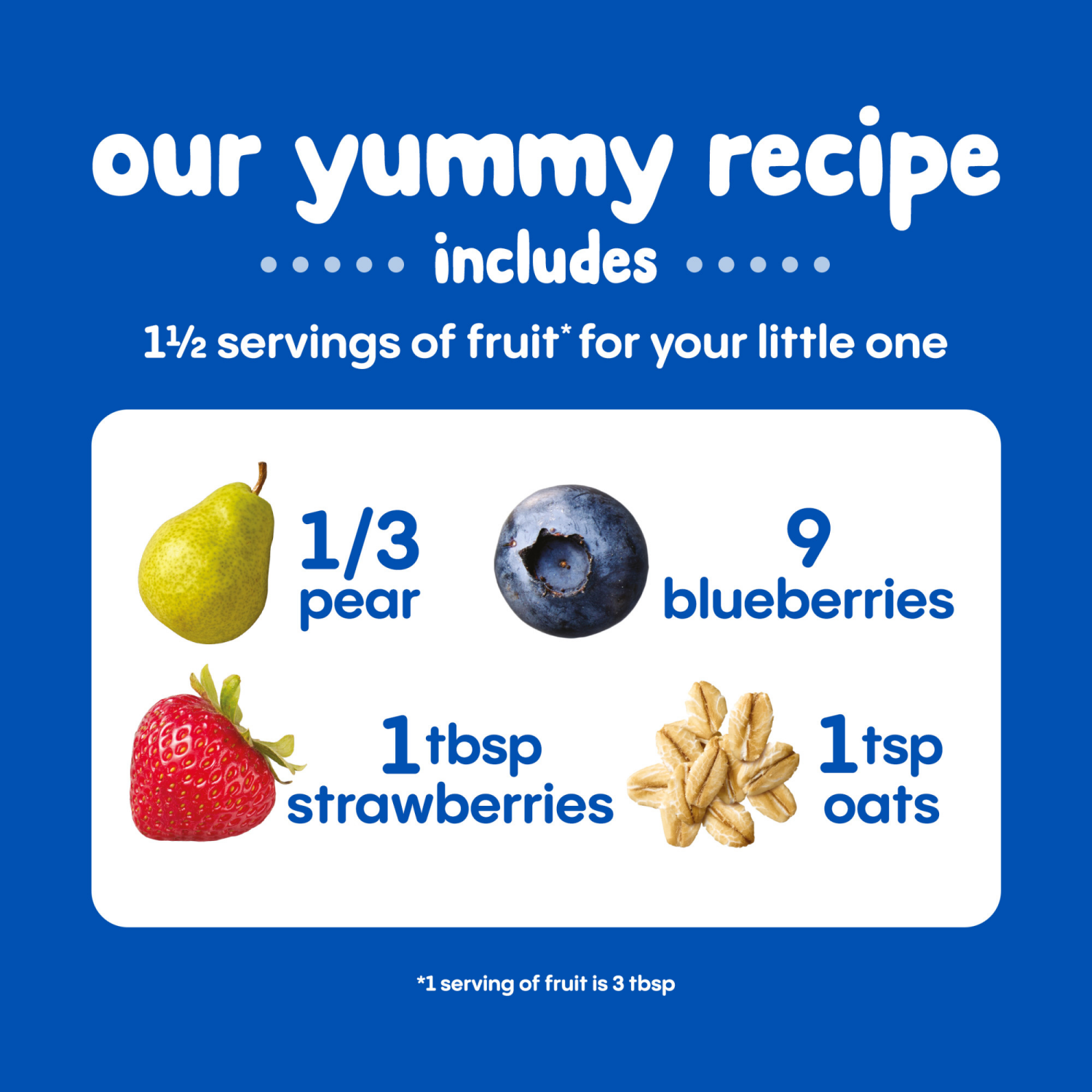 slide 7 of 8, Happy Baby Digestive Support Blends Organic Pears Blueberries Strawberries & Oats Pouch 4 oz, 4 oz