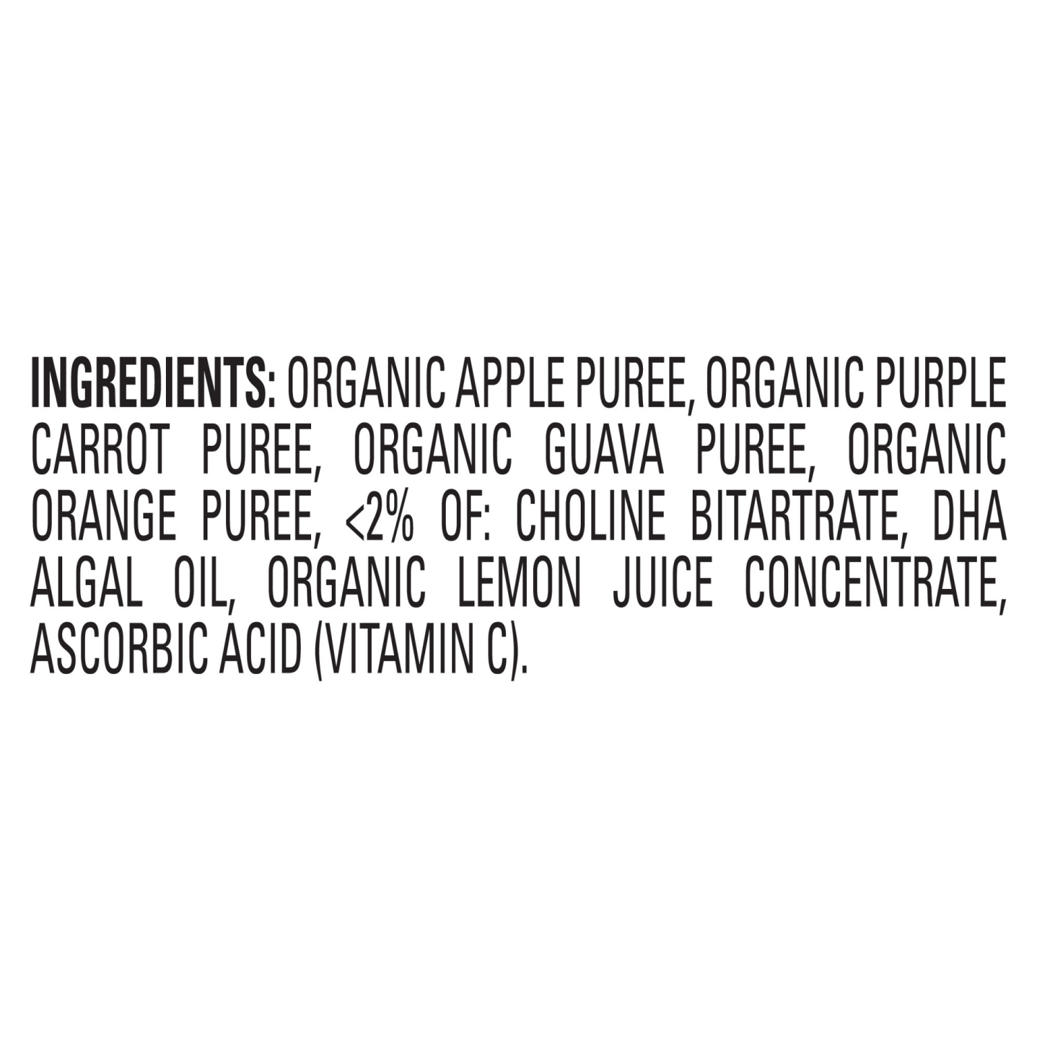 slide 2 of 7, Happy Baby Brain Support Blends, Organic Stage 2 Baby Food with DHA & Choline, Apples, Purple Carrots & Guava, 4 oz. Pouch, 4 oz