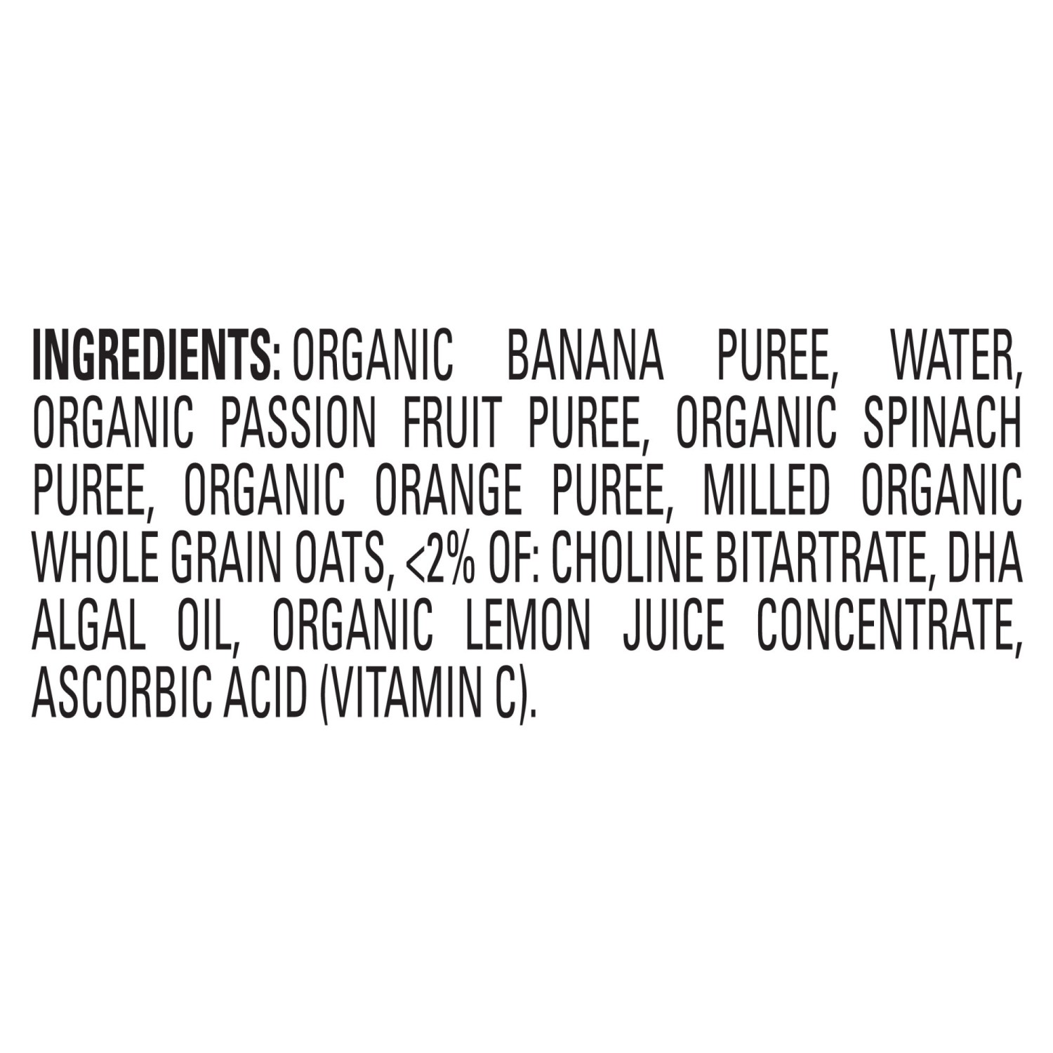 slide 2 of 7, Happy Baby Brain Support Blends, Organic Stage 2 Baby Food with DHA & Choline, Bananas, Spinach, Passion Fruit & Oats, 4 oz. Pouch, 4 oz