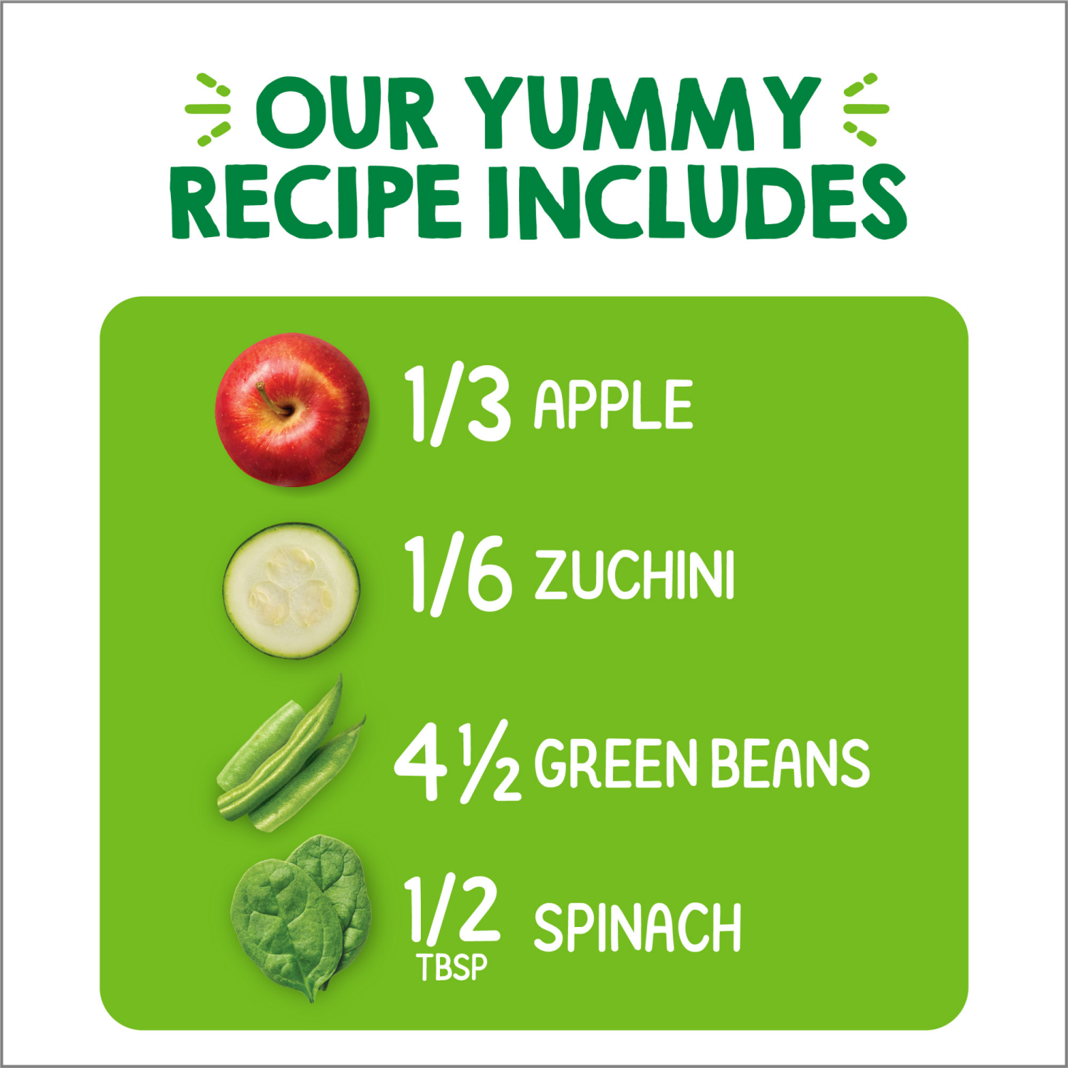 slide 5 of 8, Happy Tot Organics Love My Veggies Stage 4 Organic Apples, Zucchini, Green Beans & Spinach Pouch 4.22 oz UNIT, 4.22 oz