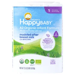 Happy Baby Organics Stage 2 Organic Infant Formula 22.9 OZ Container UNIT