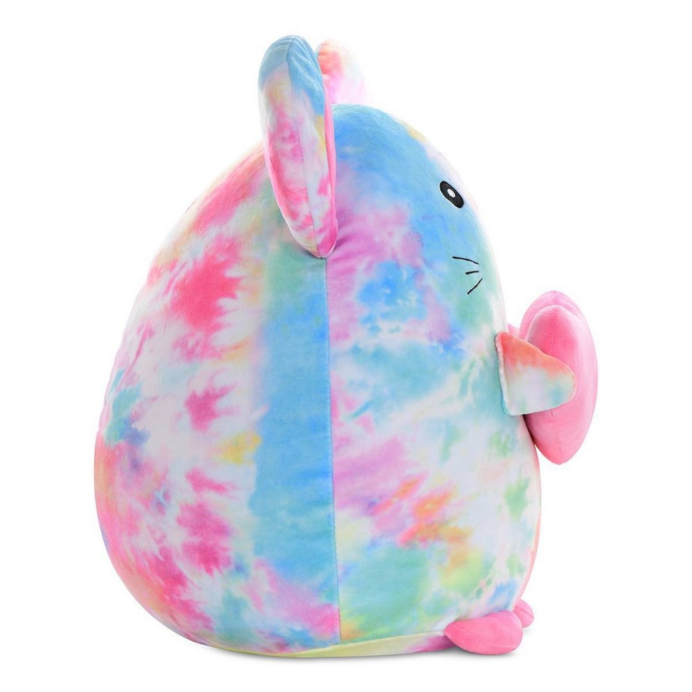 slide 3 of 5, 2 Scoops Tie Dye Mouse Shaped Plush, 1 ct
