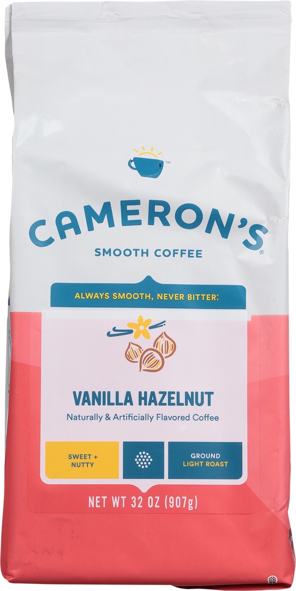 slide 2 of 9, Cameron's Coffee Ground Bag, Flavored, Vanilla Hazelnut, 32oz, 32 oz