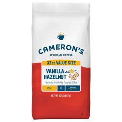 Cameron's Coffee Bag, Flavored, Vanilla Hazelnut Light Roast Ground Coffee