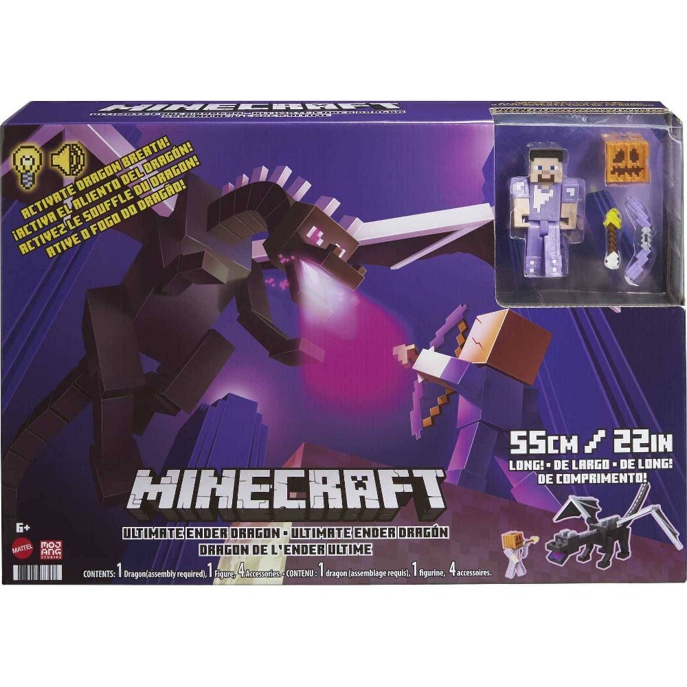 slide 5 of 6, Minecraft Ultimate Ender Dragon Figure, 1 ct