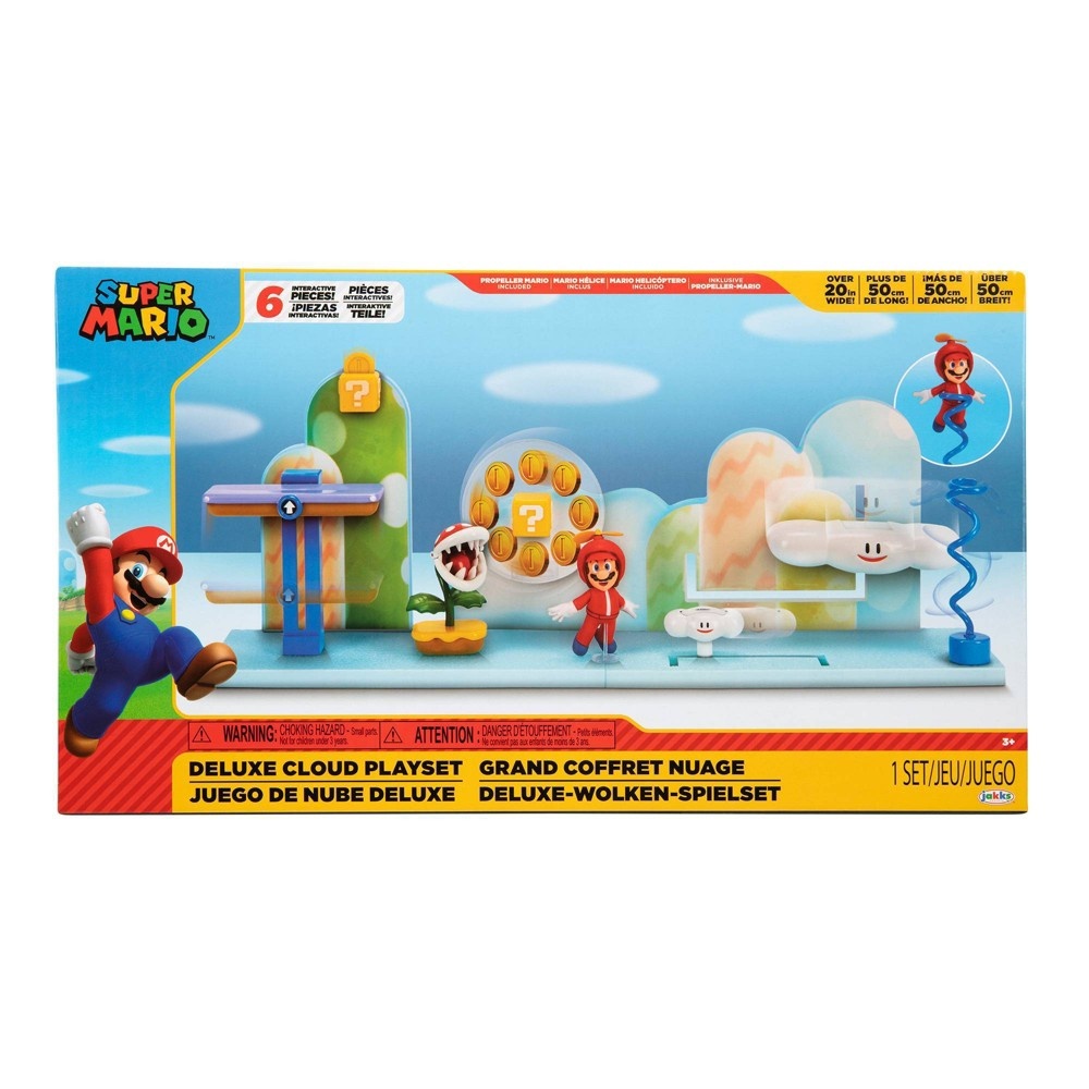 slide 2 of 9, Nintendo Super Mario Deluxe Cloud Playset EXCLUSIVE, 1 ct