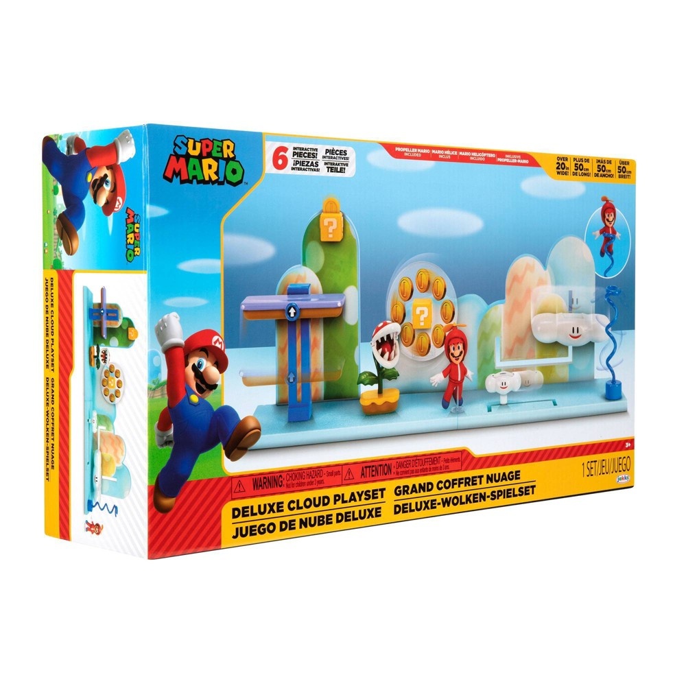 slide 8 of 9, Nintendo Super Mario Deluxe Cloud Playset EXCLUSIVE, 1 ct