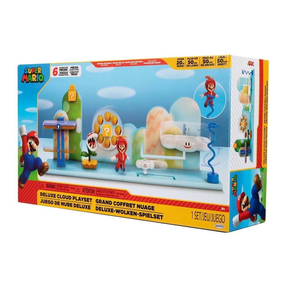 slide 6 of 9, Nintendo Super Mario Deluxe Cloud Playset EXCLUSIVE, 1 ct