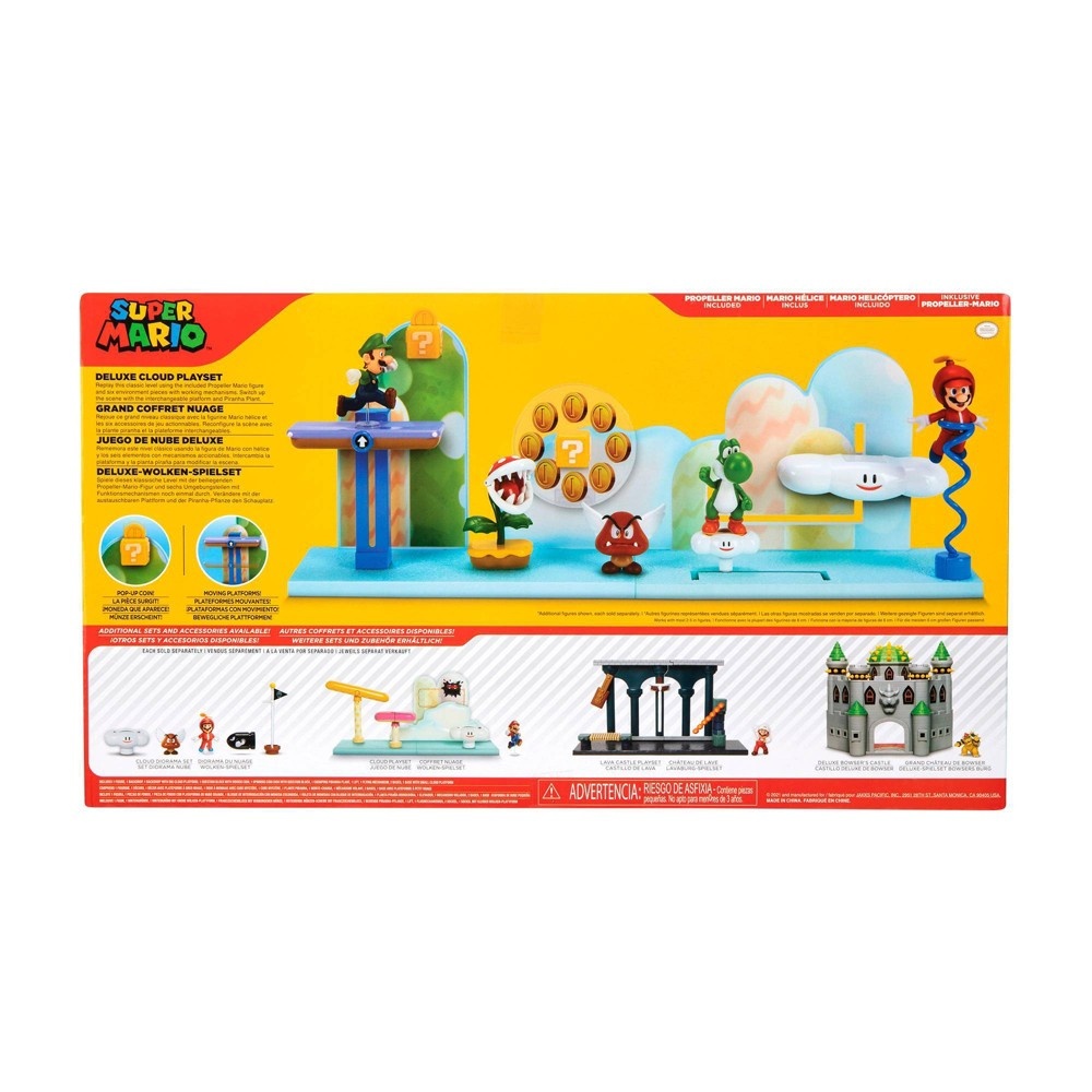 slide 4 of 9, Nintendo Super Mario Deluxe Cloud Playset EXCLUSIVE, 1 ct