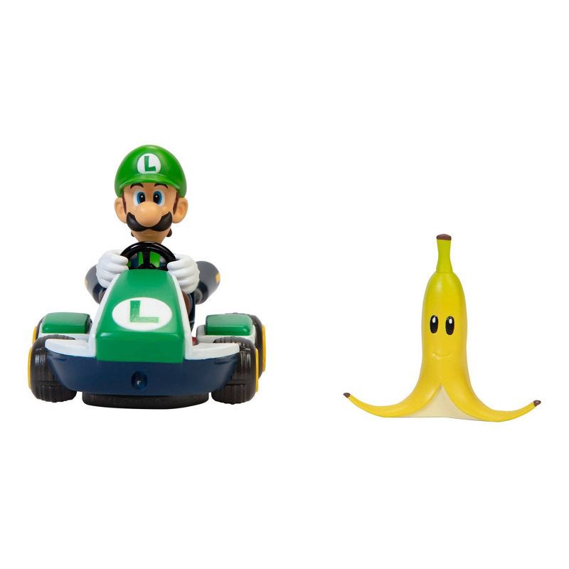 slide 1 of 1, Nintendo 2.5in Spin Out Mario Kart - Luigi, 1 ct