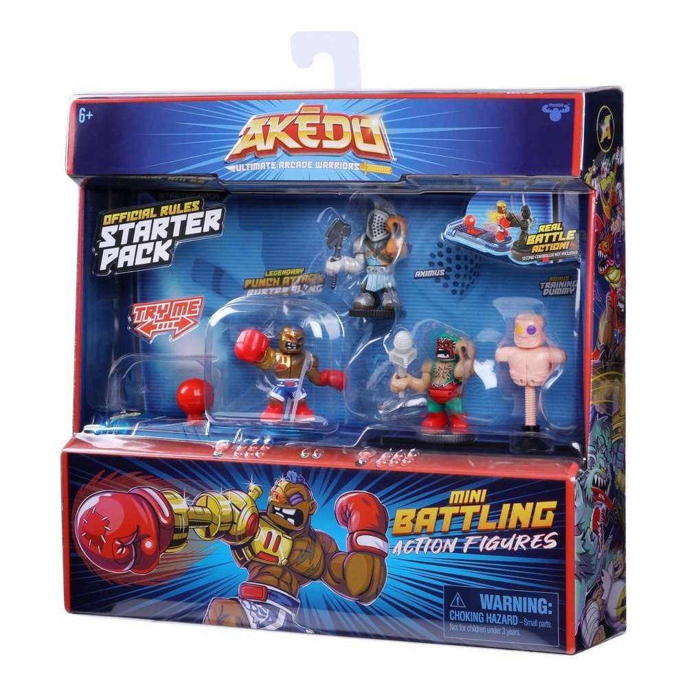 slide 3 of 14, Akedo Mini Battling Action Figures Starter Pack - Legendary Punch Attack, 1 ct