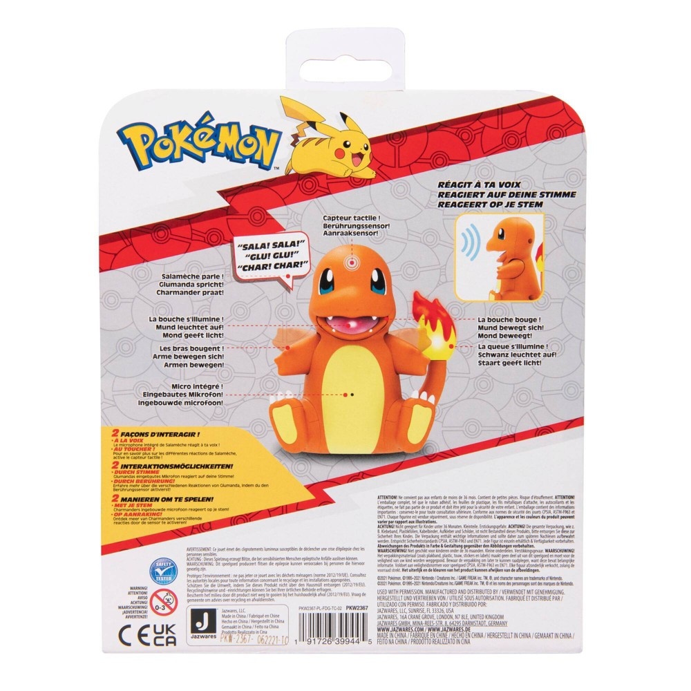 slide 5 of 5, Pokemon - Deluxe Feature Figure (My Partner Charmander), 1 ct