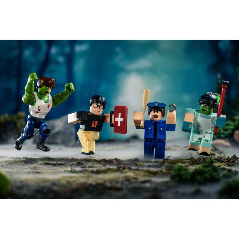 slide 4 of 4, Roblox Action Collection - Field Trip Z: Principal Boss Figures 6pk (Includes Exclusive Virtual Item), 6 ct