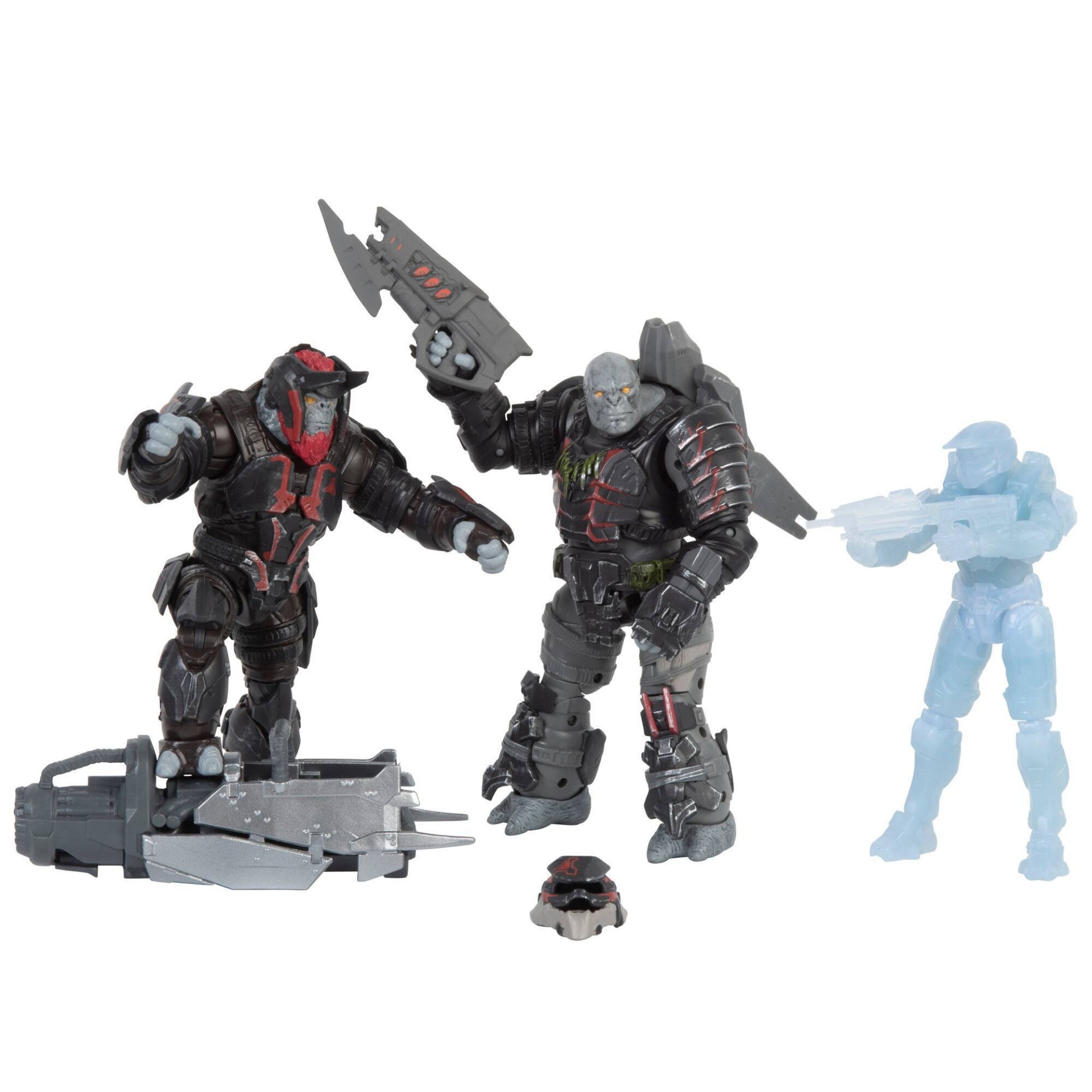 slide 1 of 4, HALO - World Of Halo 3 Figure Pack - Tovaras, Master Chief, and Hyperius (Target Exclusive), 1 ct