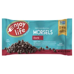 Enjoy Life Baking Chocolate Dark Chocolate Morsels, 9 oz Bag