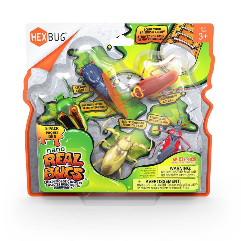 slide 9 of 9, HEXBUG Real Bugs 5pk, 5 ct