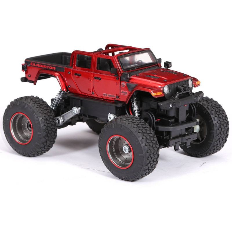 slide 5 of 6, New Bright R/C 4x4 Heavy Metal Jeep Gladiator 1:20 Scale: Toys, Rechargeable Remote Control Vehicle, Jeep License, 1 ct