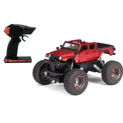 New Bright R/C 4x4 Heavy Metal Jeep Gladiator 1:20 Scale: Toys, Rechargeable Remote Control Vehicle, Jeep License