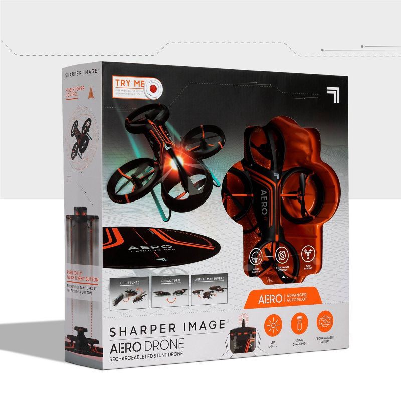 slide 9 of 10, Sharper Image Rechargeable Aero Stunt Drone, 1 ct