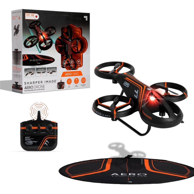 slide 1 of 10, Sharper Image Rechargeable Aero Stunt Drone, 1 ct