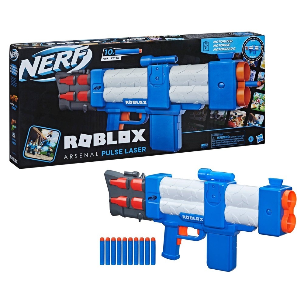 slide 5 of 10, NERF Roblox Arsenal Pulse Laser Blaster, 1 ct