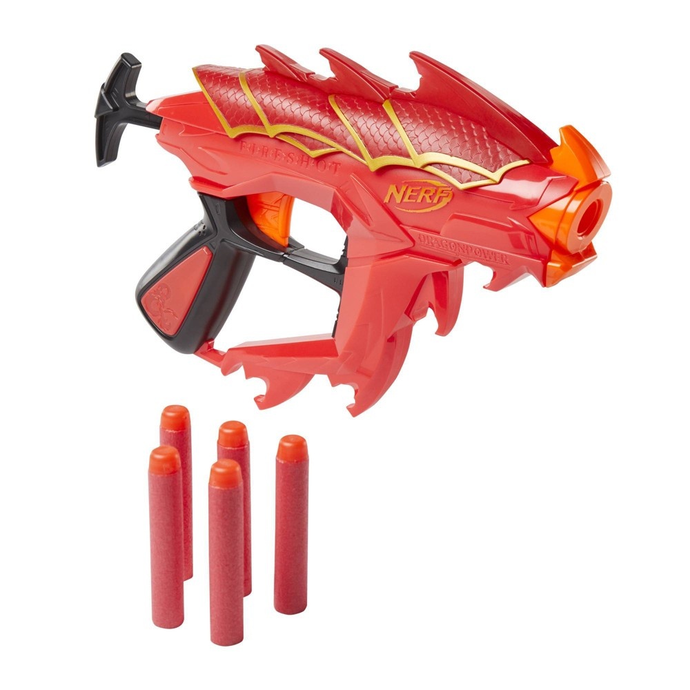 slide 3 of 7, NERF DragonPower Fireshot Dart Blaster, 1 ct