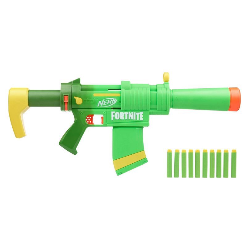 slide 1 of 7, NERF Fortnite SMG-Zesty Blaster, 1 ct