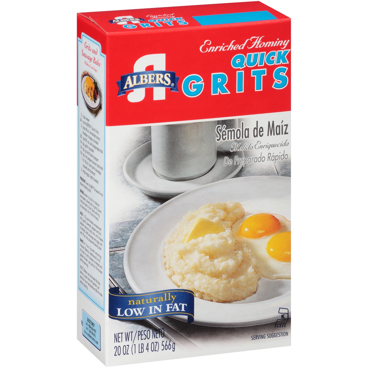 slide 8 of 12, Albers Grits, 20 oz