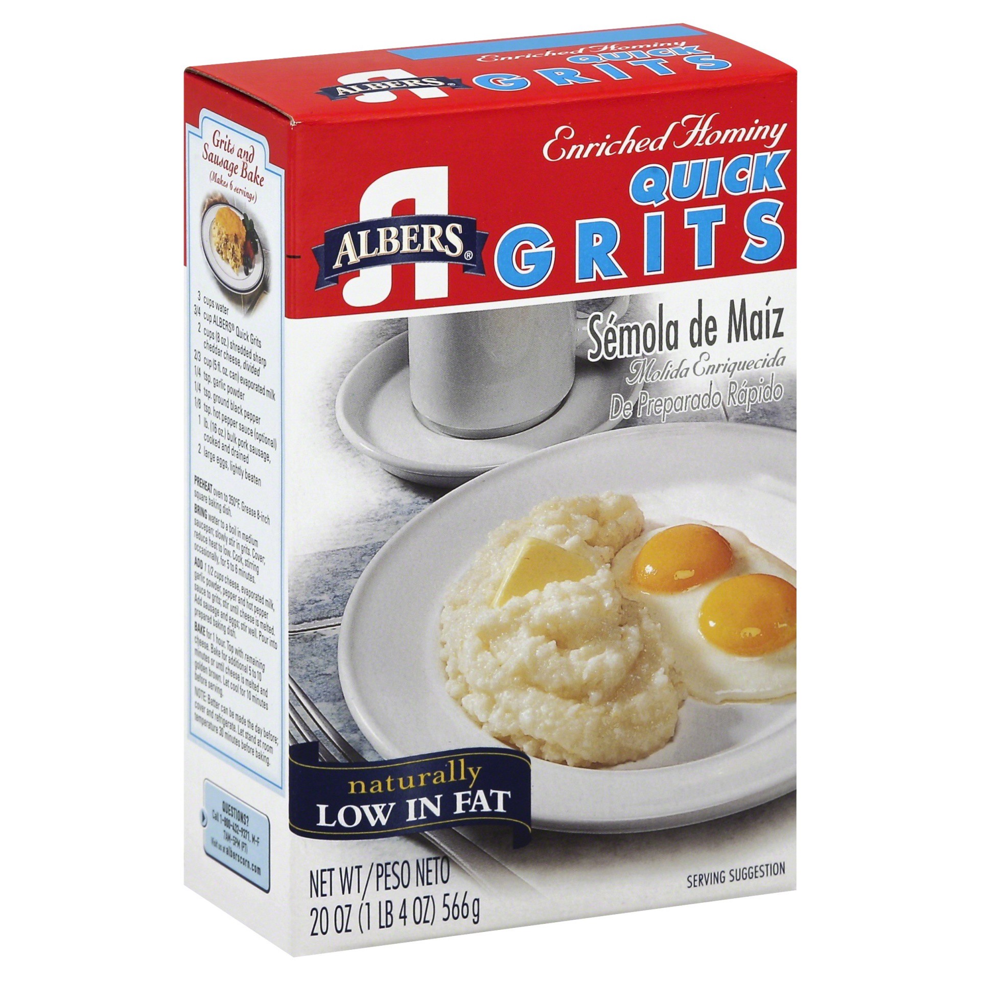 slide 1 of 12, Albers Grits, 20 oz