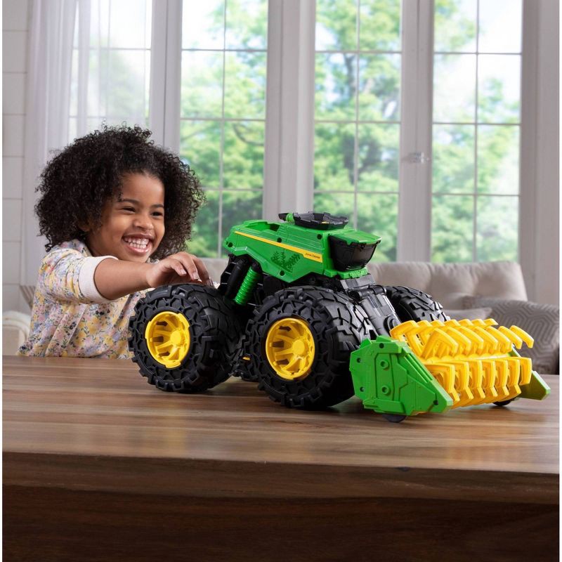 slide 6 of 8, John Deere Monster Treads Super Scale Combine: Plastic Toy Vehicle with Battery Power, 1 ct