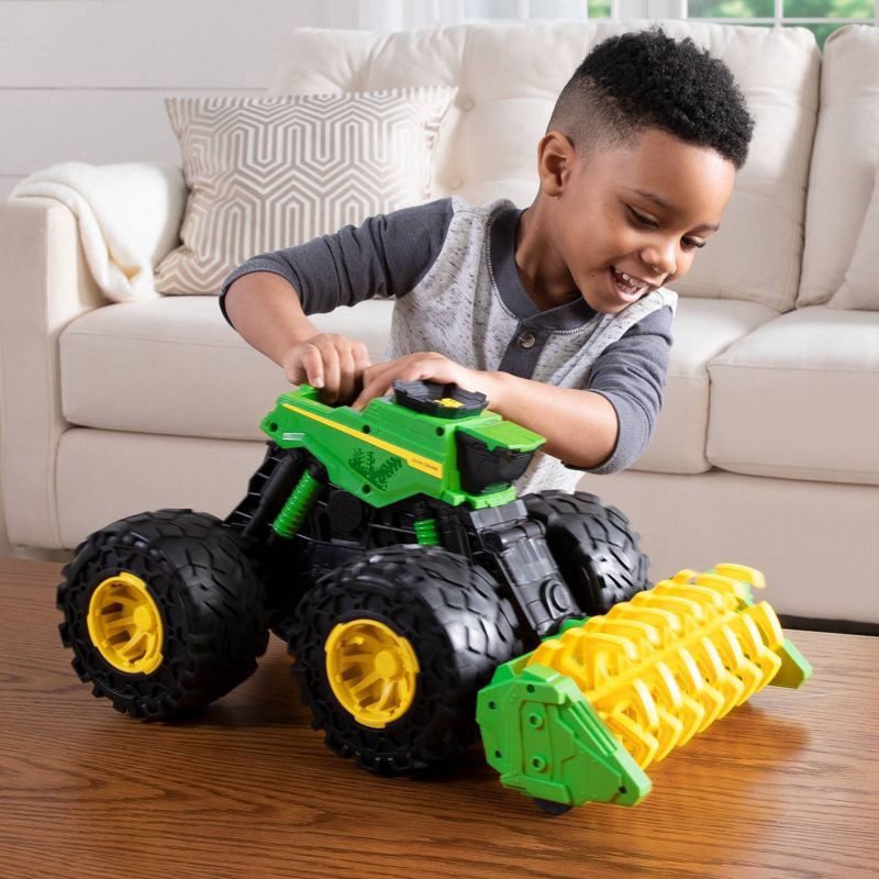 slide 8 of 8, John Deere Monster Treads Super Scale Combine: Plastic Toy Vehicle with Battery Power, 1 ct