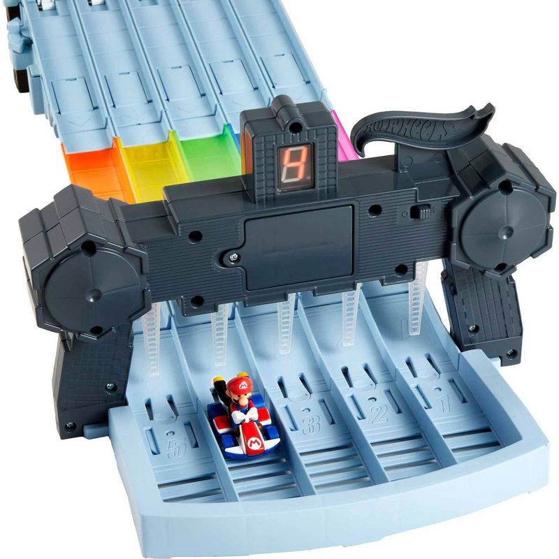 slide 3 of 15, Hot Wheels Nintendo Mario Kart Rainbow Road Raceway Track Set 30 Piece with 2 1:64 Scale Vehicles - Target Exclusive, 30 ct