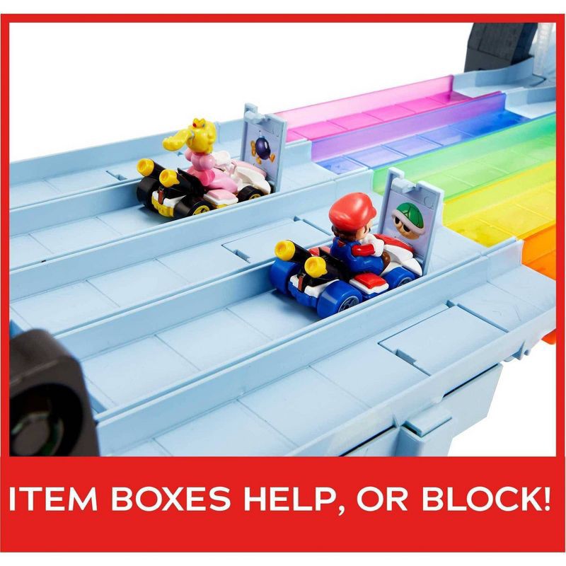 slide 13 of 15, Hot Wheels Nintendo Mario Kart Rainbow Road Raceway Track Set 30 Piece with 2 1:64 Scale Vehicles - Target Exclusive, 30 ct