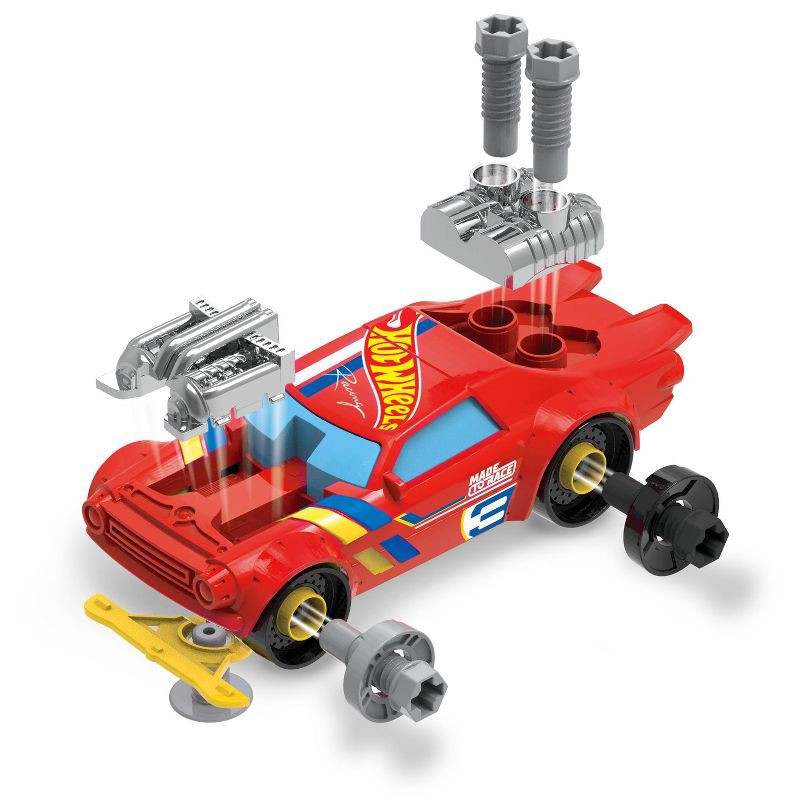 slide 8 of 8, Hot Wheels Ready to Race Car Builder: Creative Thinking Toy for Kids, 29 Pieces, Non-Powered ABS Toy Vehicles, 29 ct