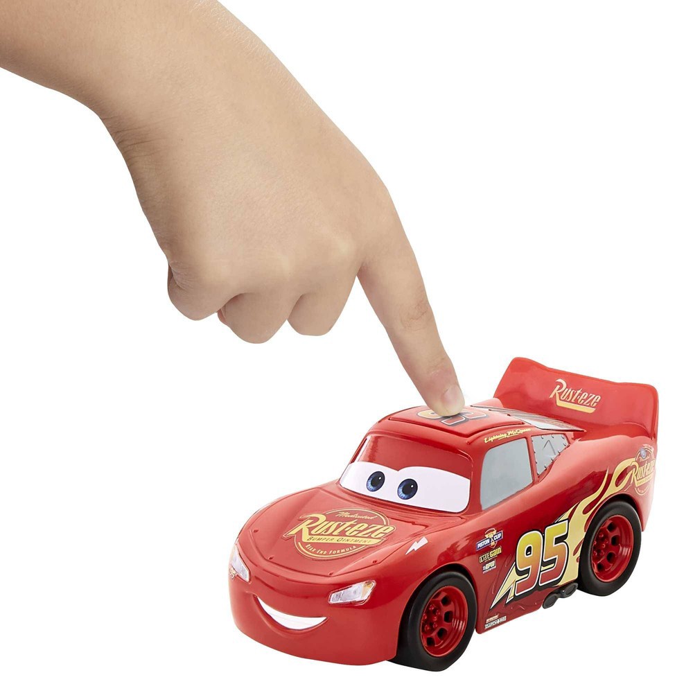 slide 2 of 6, Disney Pixar Cars Track Talkers Lightning McQueen & DJ Vehicle - 2pk, 2 ct