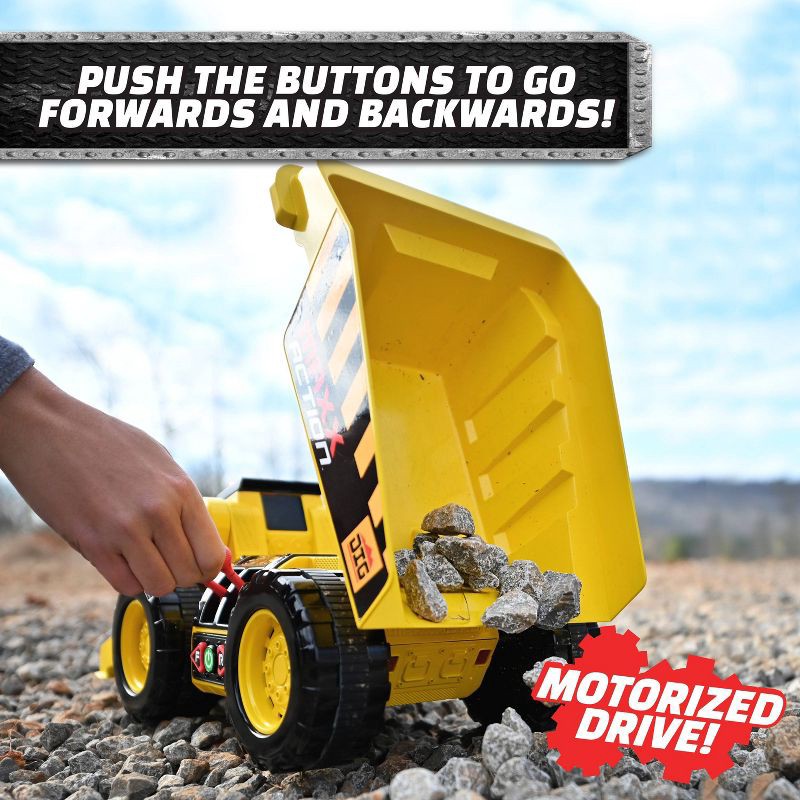 slide 3 of 6, Maxx Action 2-N-1 Dig Rig - Excavator and Dump Truck, Construction Truck Toy with Joystick Controller, 1 ct