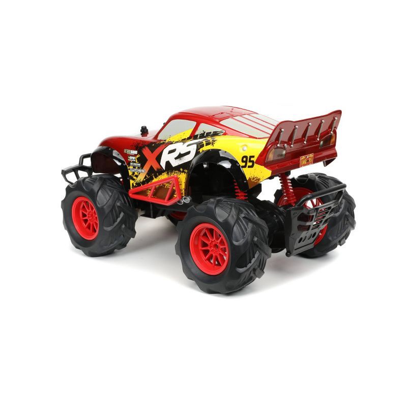 slide 4 of 4, Cars Lightning McQueen Offroad RC 1:14 Scale Remote Control Car 2.4 Ghz: Disney Licensed Indoor Plastic Toy, 1 ct