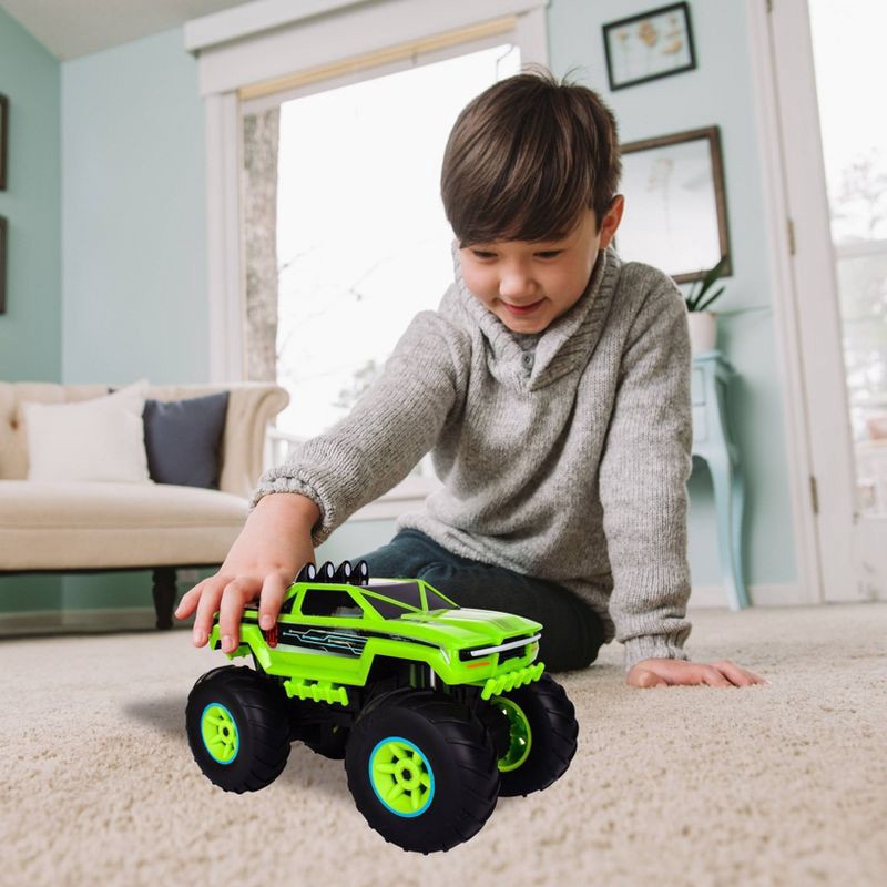 slide 2 of 6, Maxx Action Monster Truck Motorized Off Road Toy Vehicle - Green: Plastic Creativity Toy for Kids, Battery Powered, 1 ct