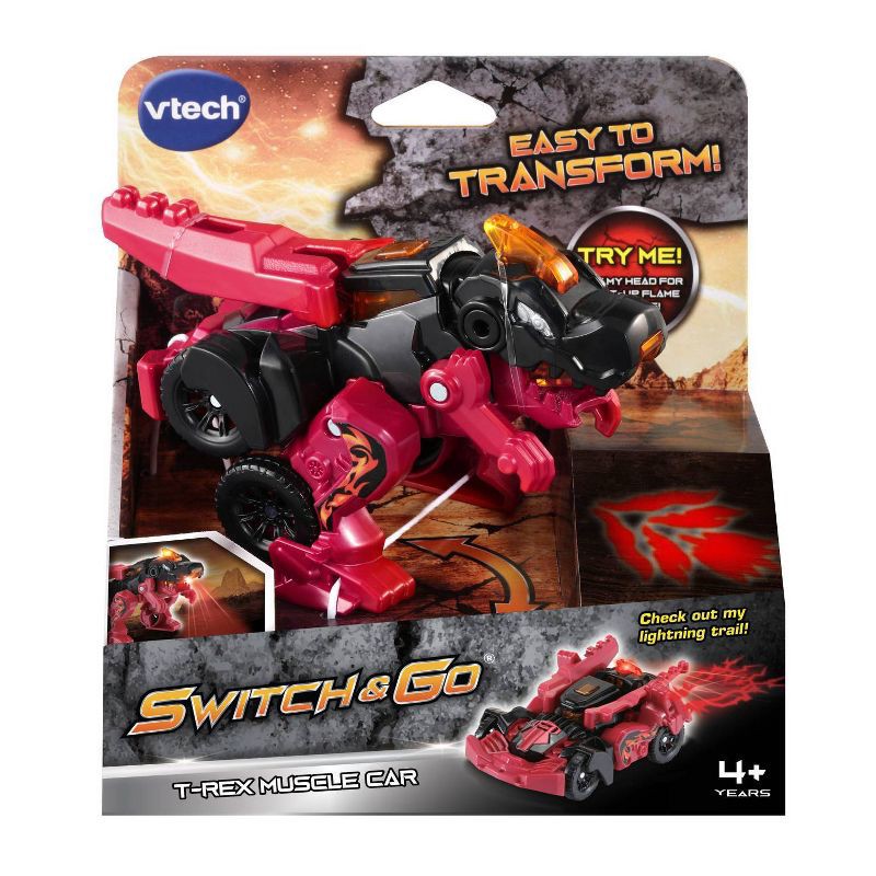 slide 2 of 6, VTech Switch & Go T-Rex Muscle Car, 1 ct