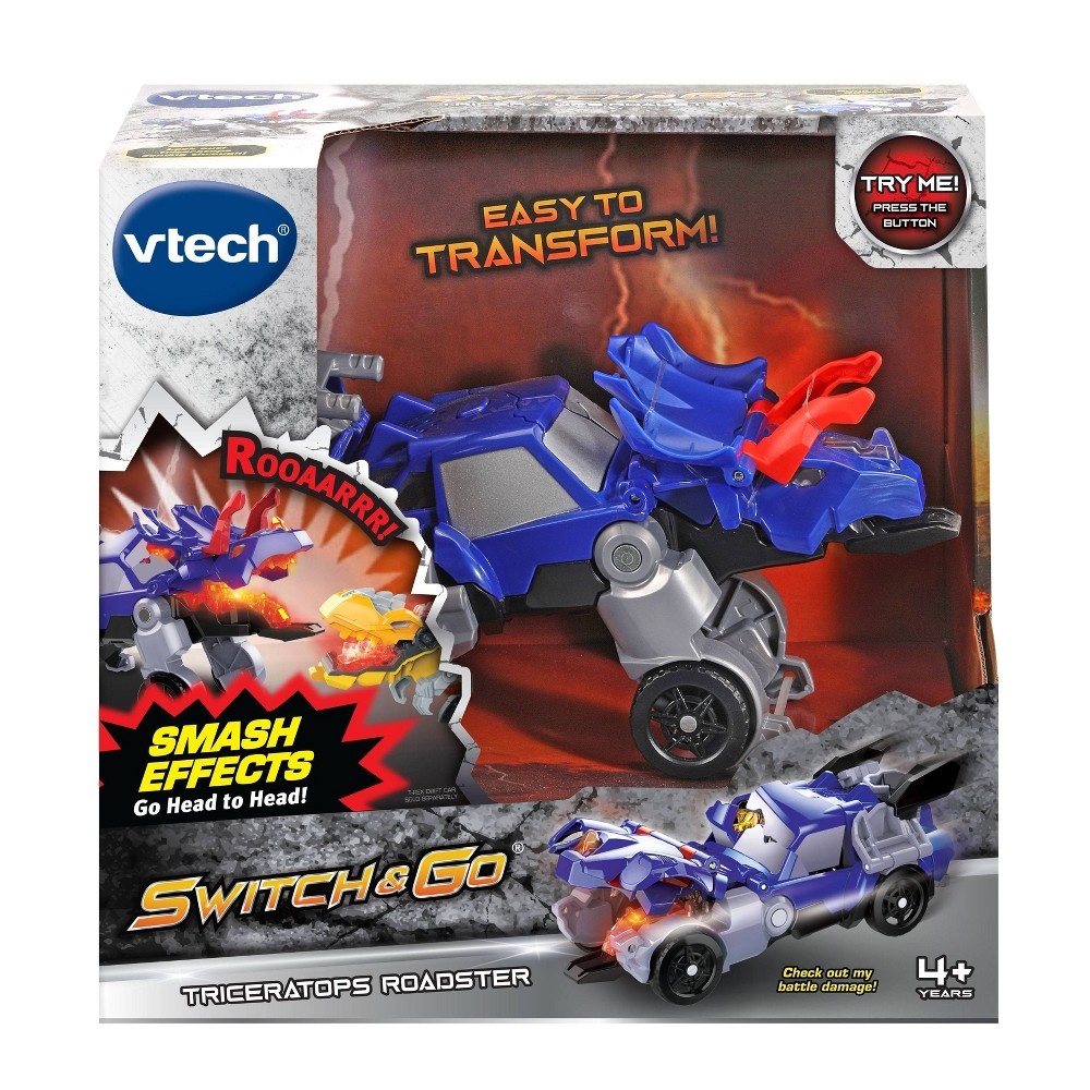 slide 10 of 10, VTech Switch & Go Triceratops Roadster, 1 ct