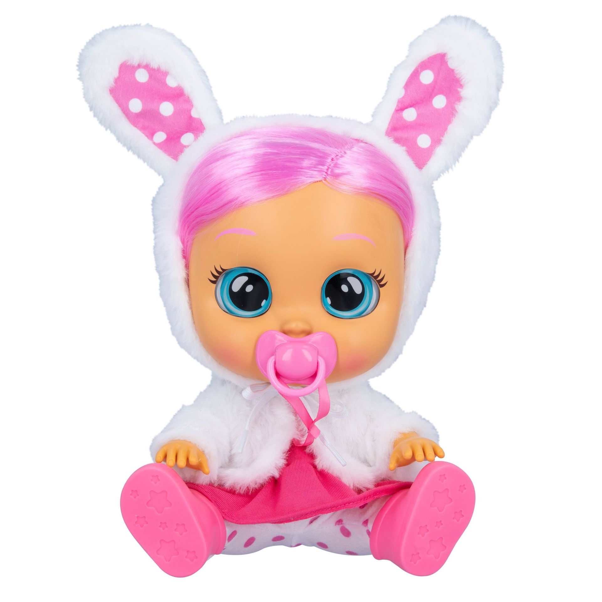 slide 1 of 7, Cry Babies Dressy Coney 12" Baby Doll - Pink Hair, 1 ct