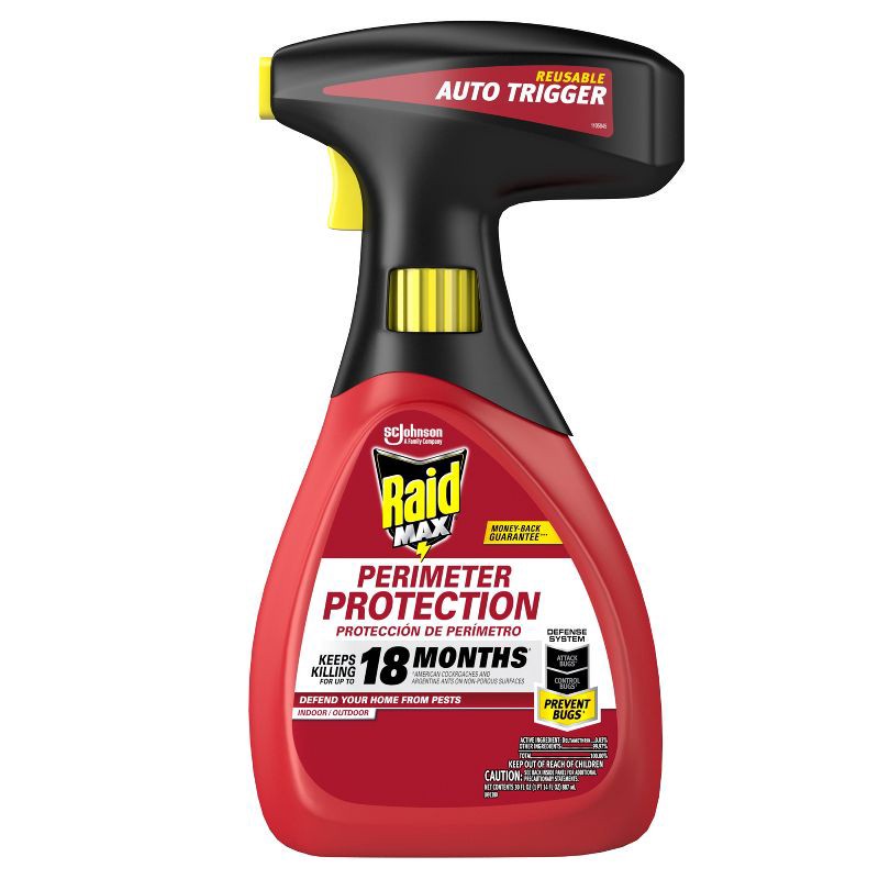 slide 10 of 13, Raid Max Bug Killer Perimeter Protection Bug Spray - 30oz, 30 oz