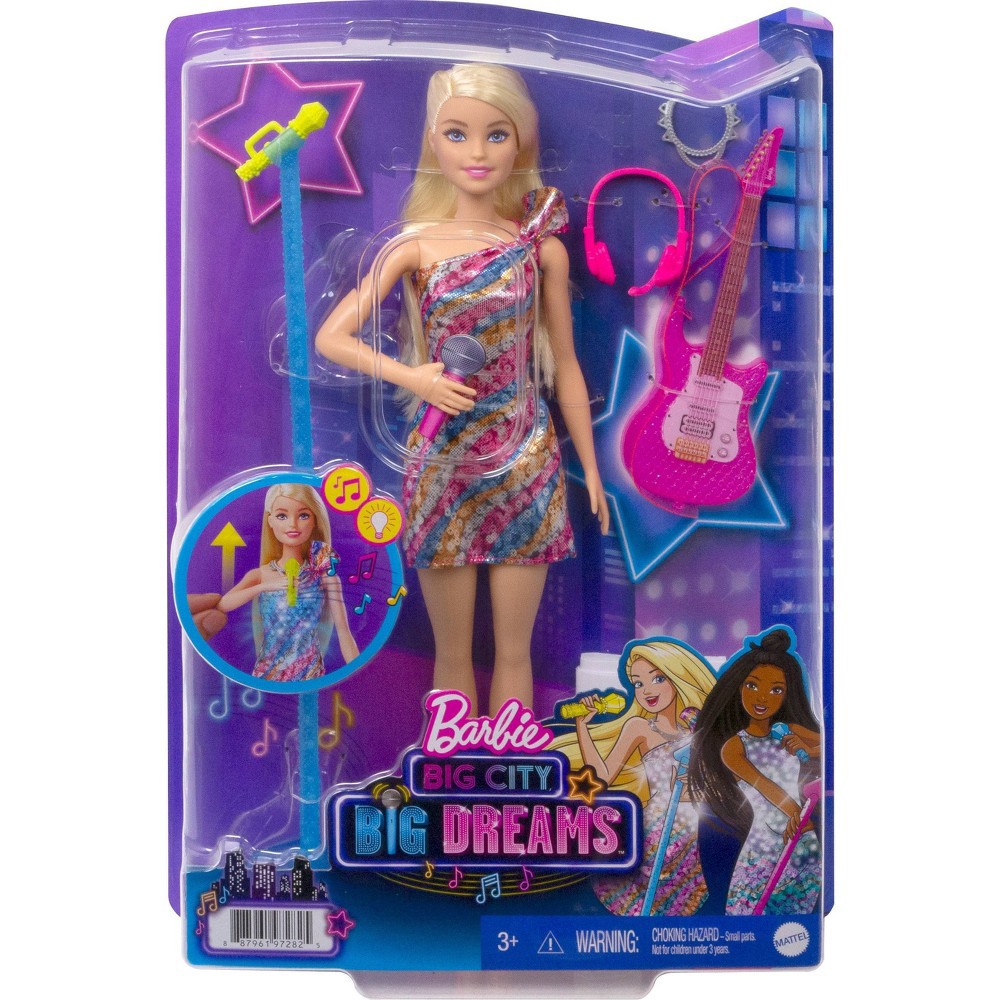 slide 2 of 6, Barbie: Big City, Big Dreams Singing Barbie "Malibu" Roberts Doll, 1 ct