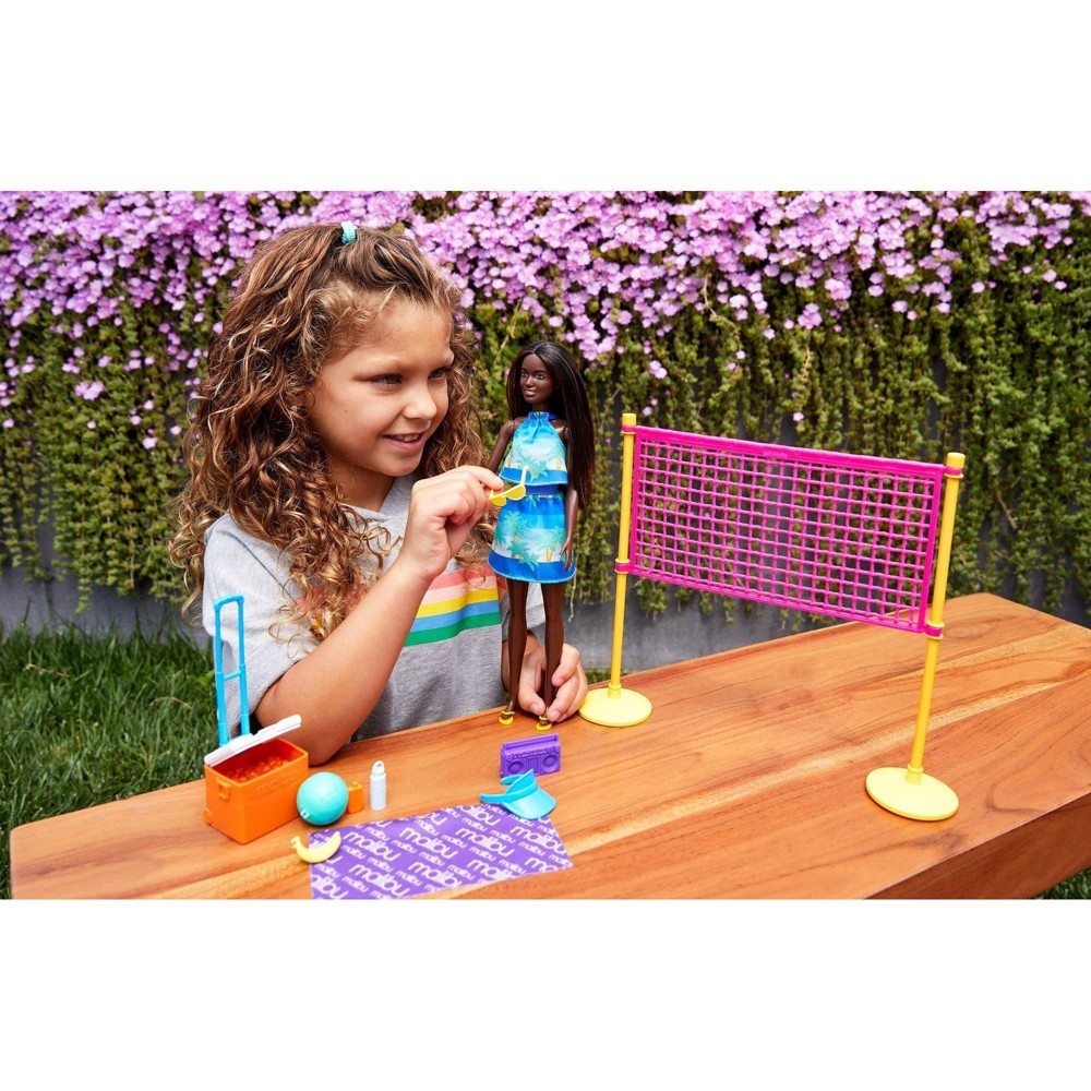 slide 3 of 6, Barbie Loves the Ocean Story Beach Volleyball Playset, 1 ct
