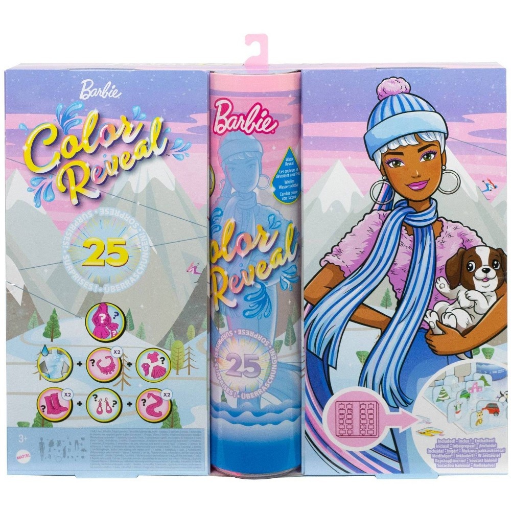 slide 4 of 6, Barbie Color Reveal Doll - Advent Calendar, 1 ct