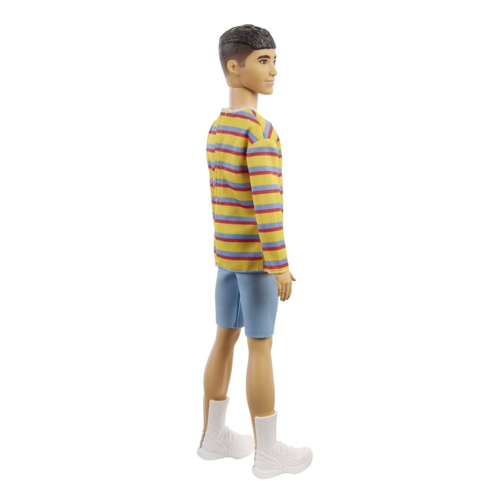slide 5 of 6, Barbie Ken Fashionista Doll - Striped Shirt, 1 ct