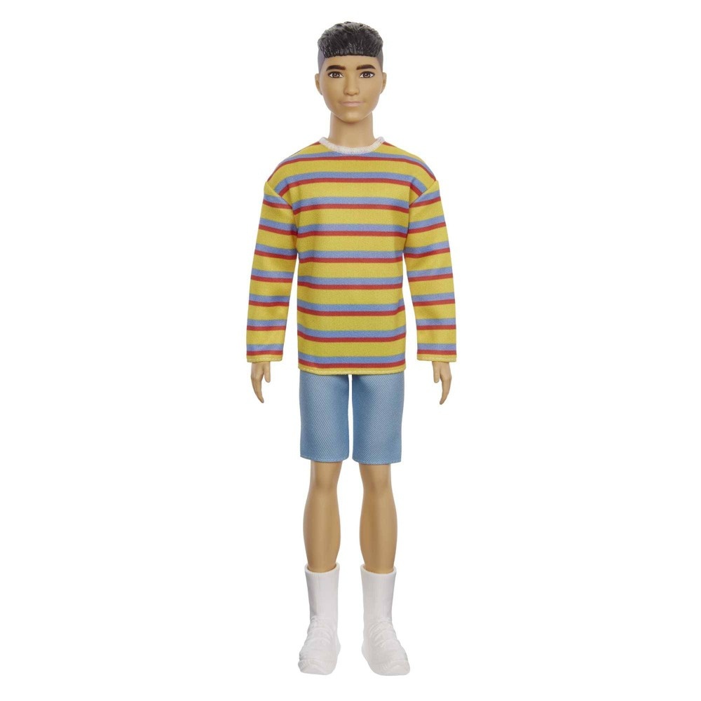 slide 6 of 6, Barbie Ken Fashionista Doll - Striped Shirt, 1 ct
