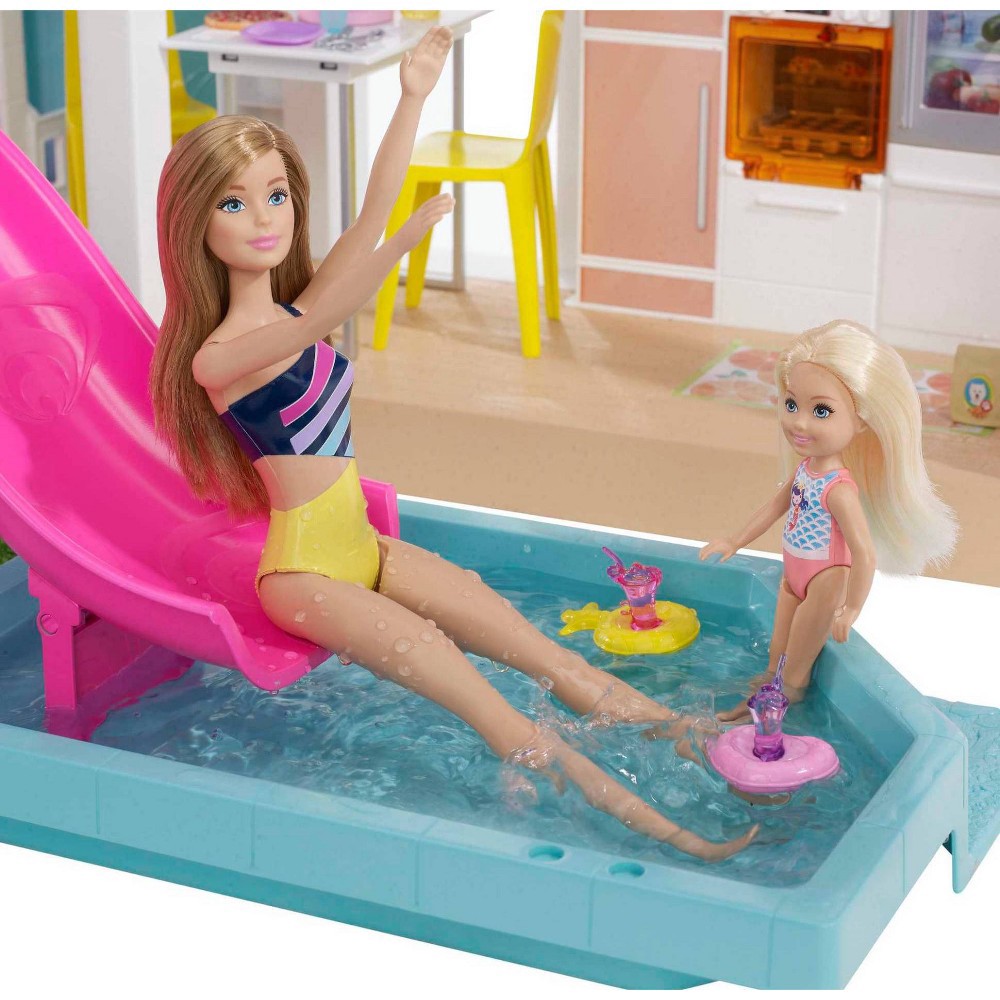 Barbie dreamhouse with discount slide and elevator